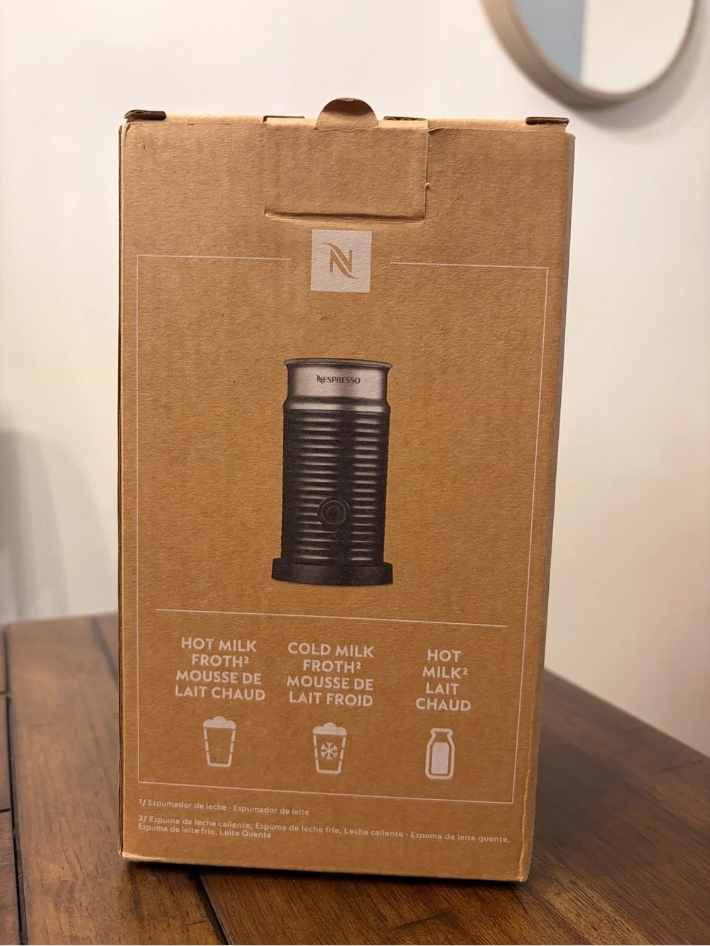 Nespresso aeroccino boxed